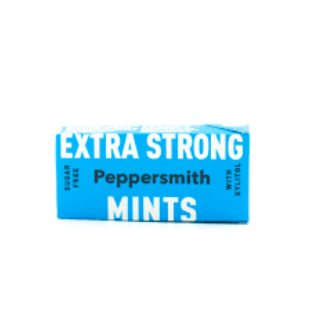 PEPPERSMITH EXTRA STRONG SUGAR FREE MINTS 15G